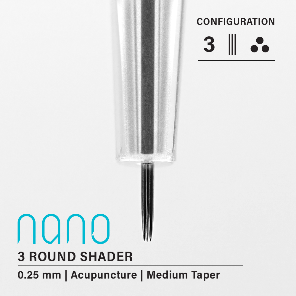 Vertix Nano Round Shader - Darklab Tattoo Supplies