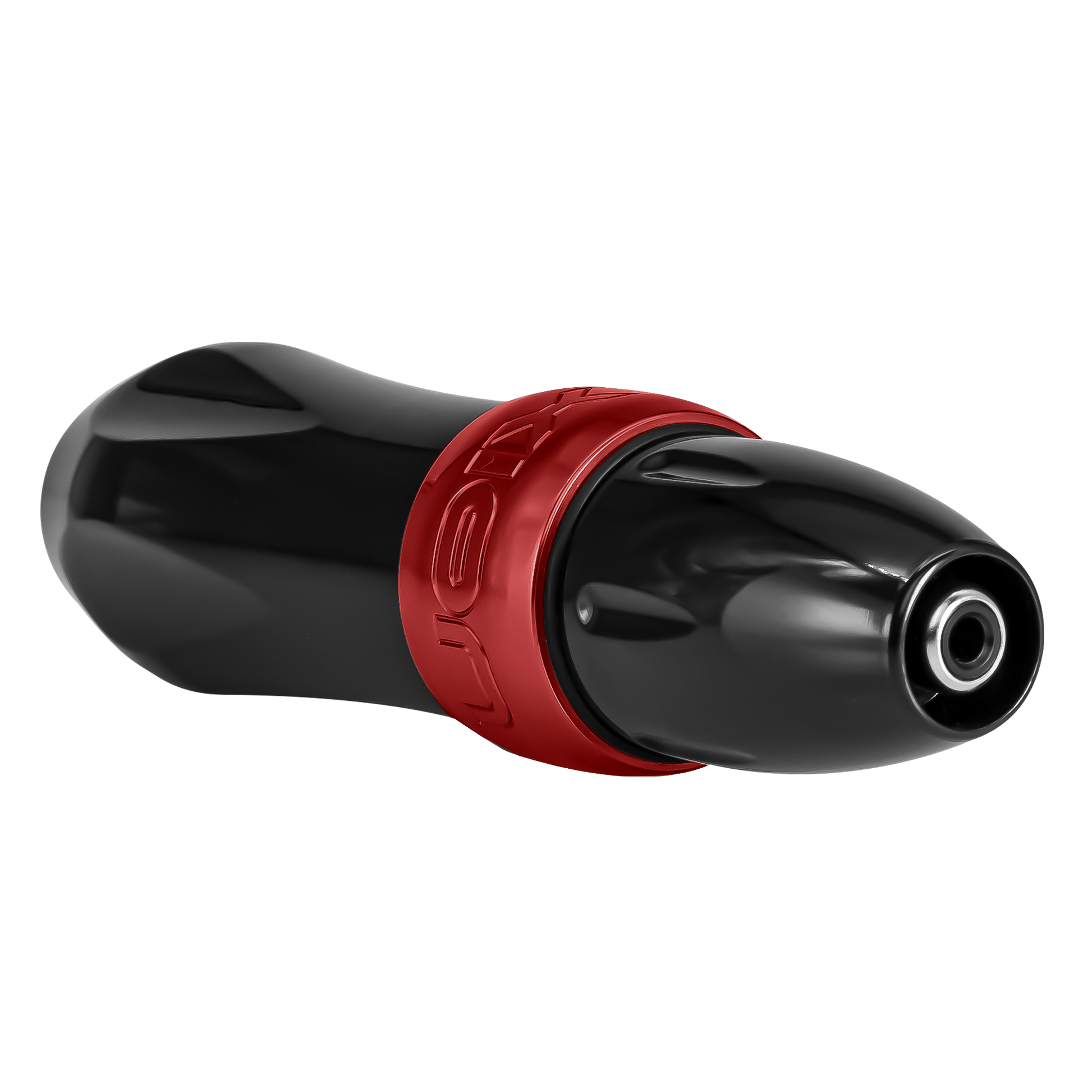 Spektra Xion in special edition black and ruby red, in a view showing the connectorSpektra Xion Ruby with LightningBolt