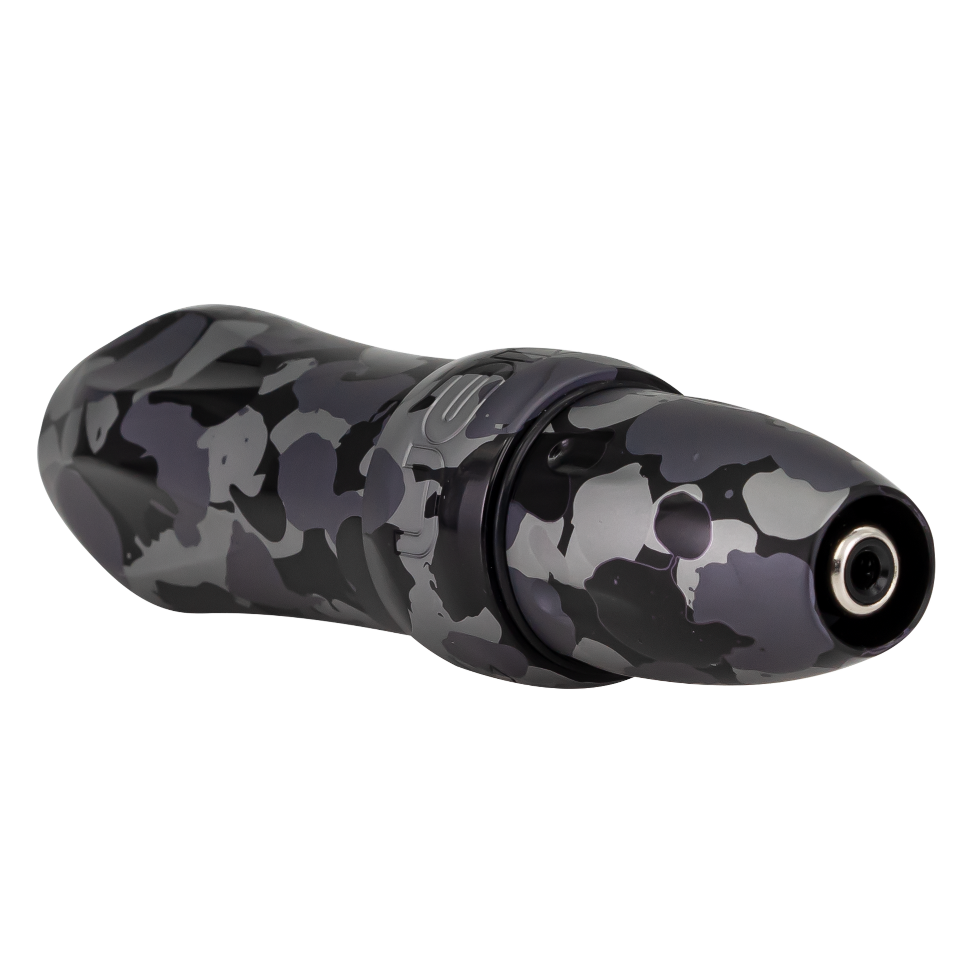 Spektra Xion in spotted black and gray camouflage, view from the plugSpektra Xion Urban Camo with LightningBolt