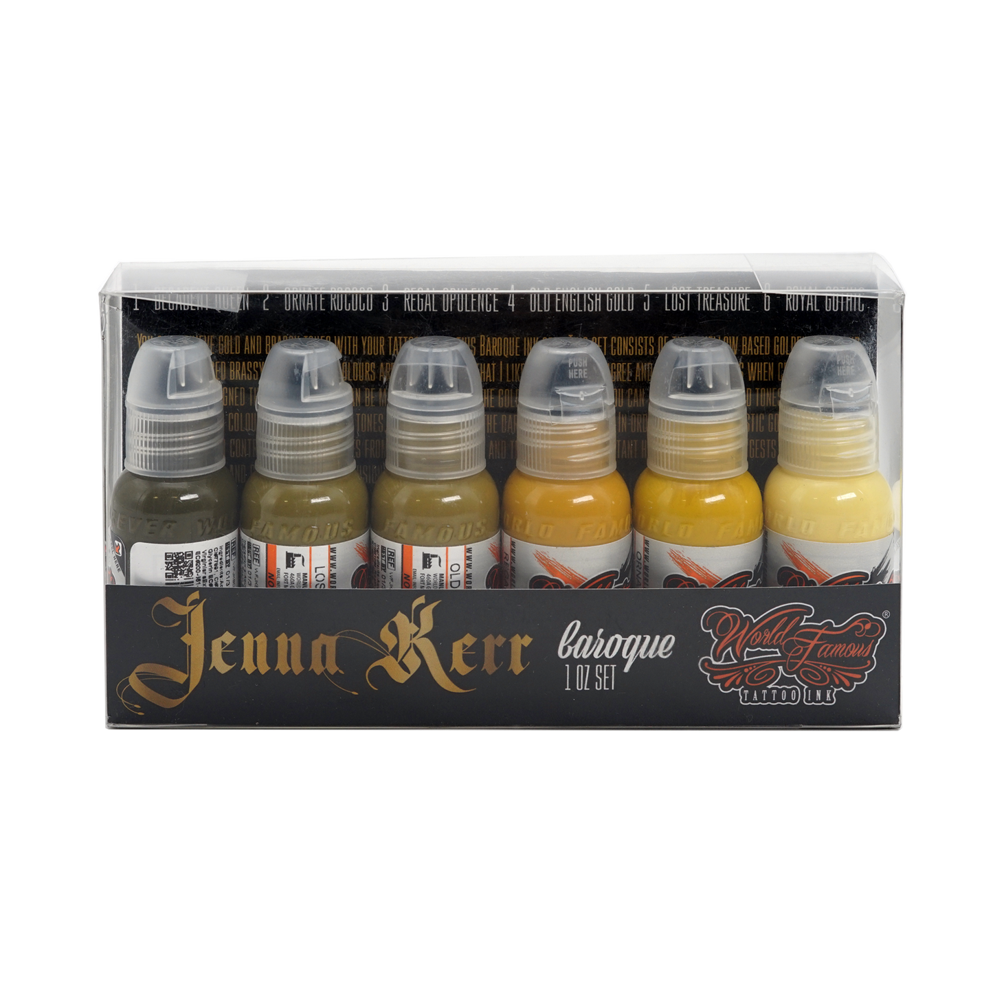 Jenna Kerr Baroque Set | World Famous Tattoo Ink - Darklab Tattoo Supplies
