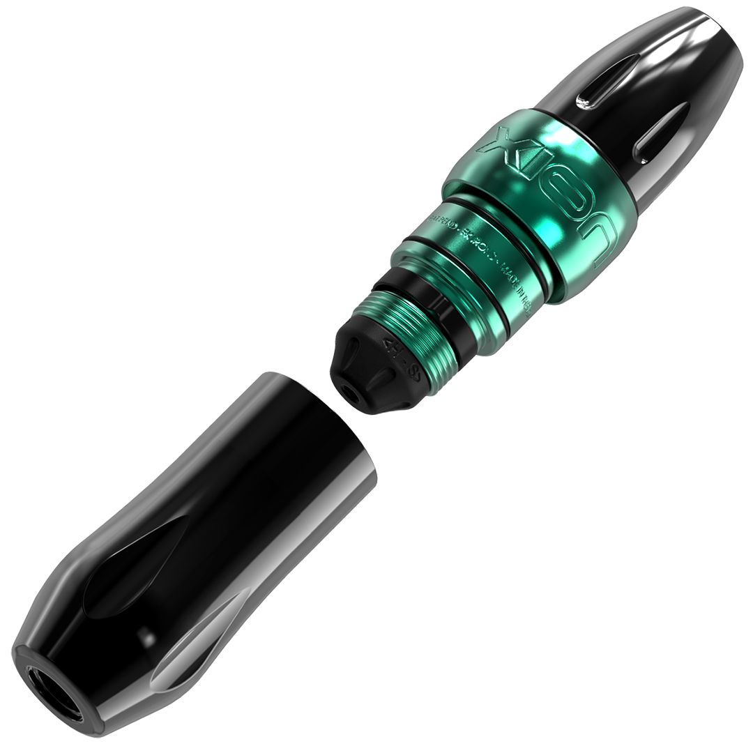 Spektra Xion in black with a seafoam green band on the machine bodySpektra Xion Seafoam with LightningBolt