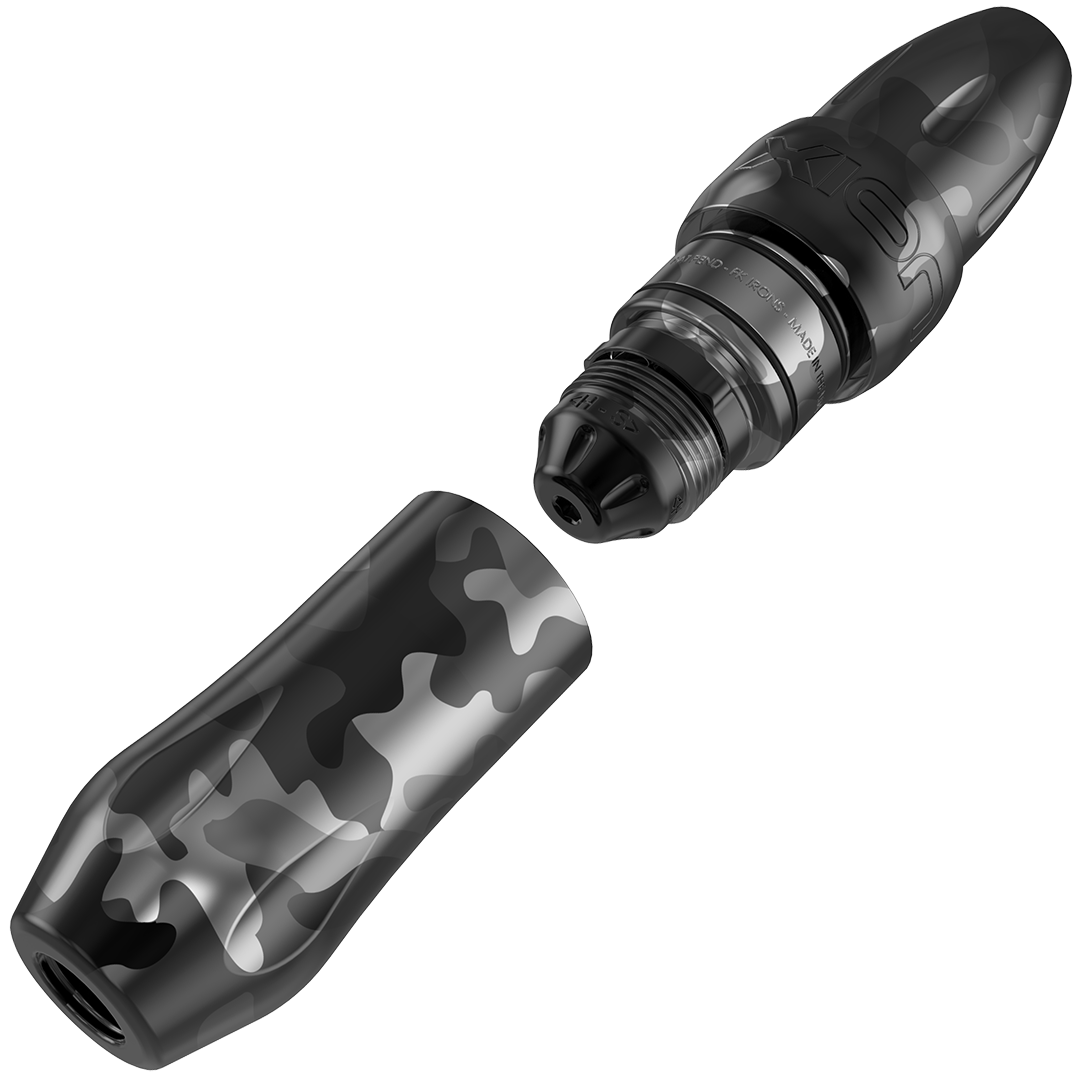 Spektra Xion in spotted black and gray camouflageSpektra Xion Urban Camo with LightningBolt
