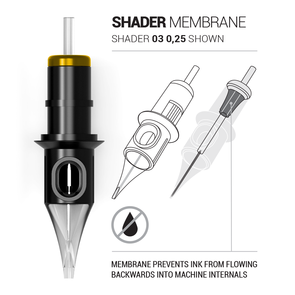 15 Shader Tattoo Cartridge Needle - Darklab Tattoo Supplies