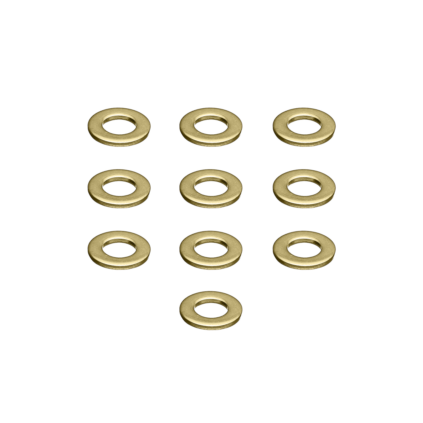 #10 Brass Washers - 10 Pack - Darklab Tattoo Supplies