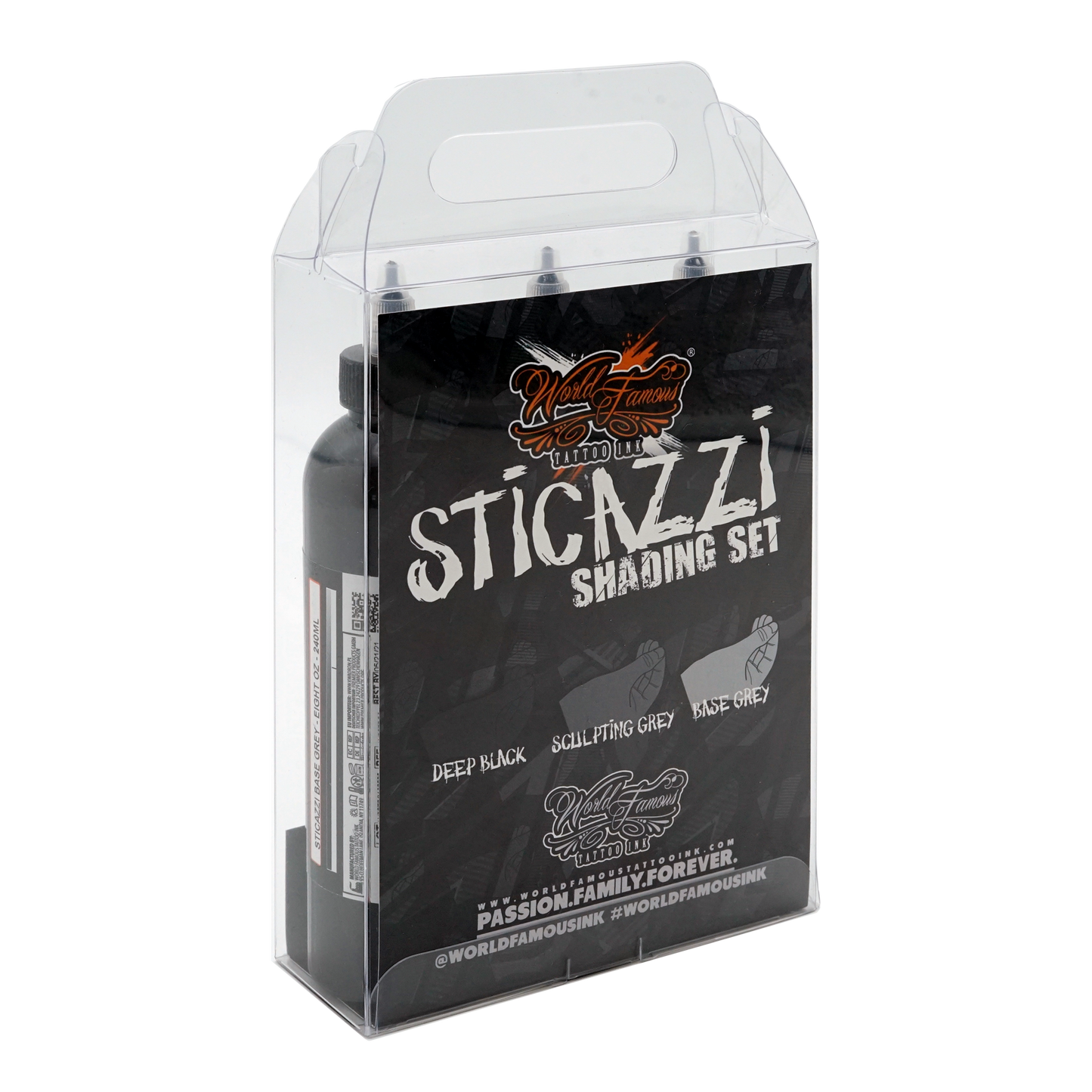 Sticazzi Black Shading Set | World Famous Tattoo Ink - Darklab Tattoo Supplies