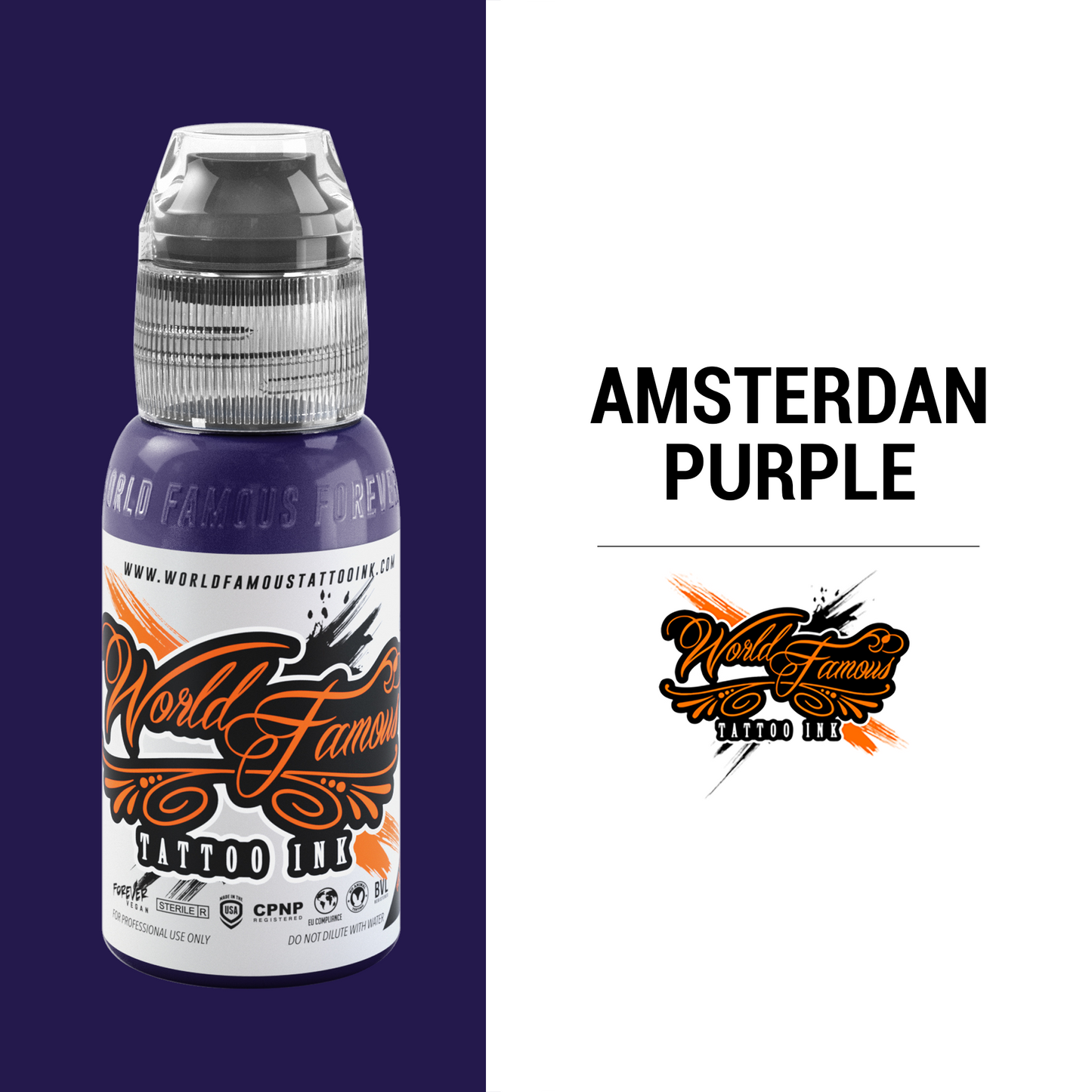 Amsterdam Purple | World Famous Tattoo Ink - Darklab Tattoo Supplies
