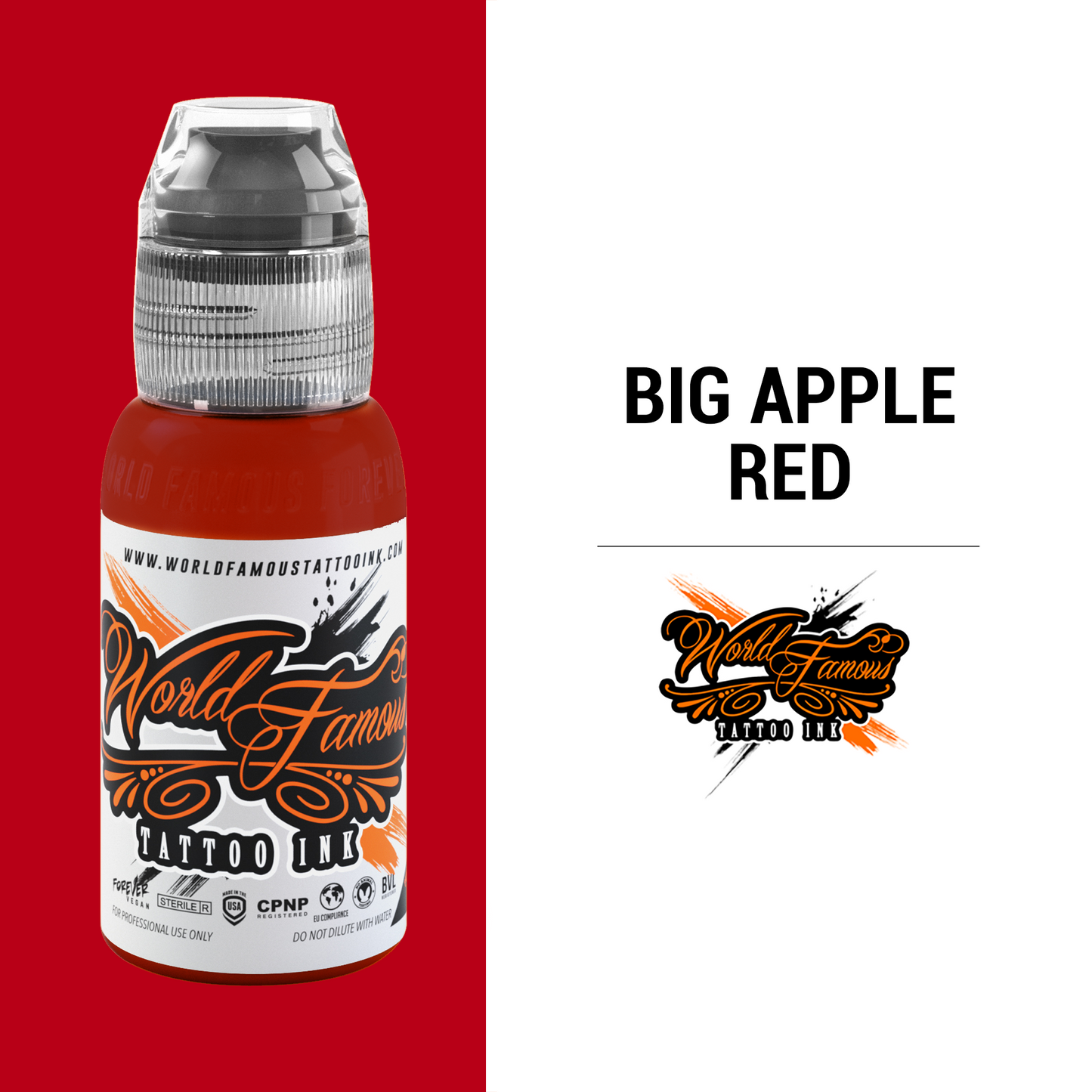 Big Apple Red | World Famous Tattoo Ink - Darklab Tattoo Supplies