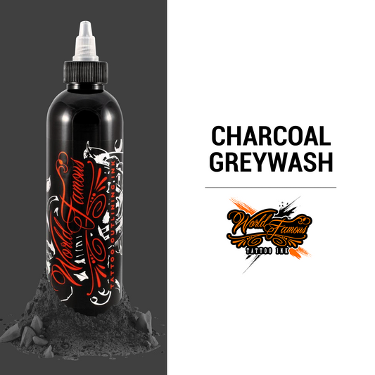 Charcoal Greywash 2 oz | World Famous Tattoo Ink - Darklab Tattoo Supplies Charcoal Greywash 2 oz | World Famous Tattoo Ink