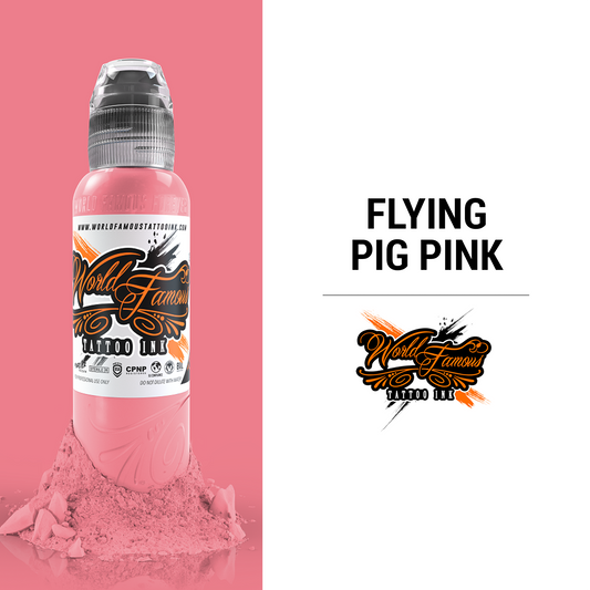 Flying Pig Pink | World Famous Tattoo Ink