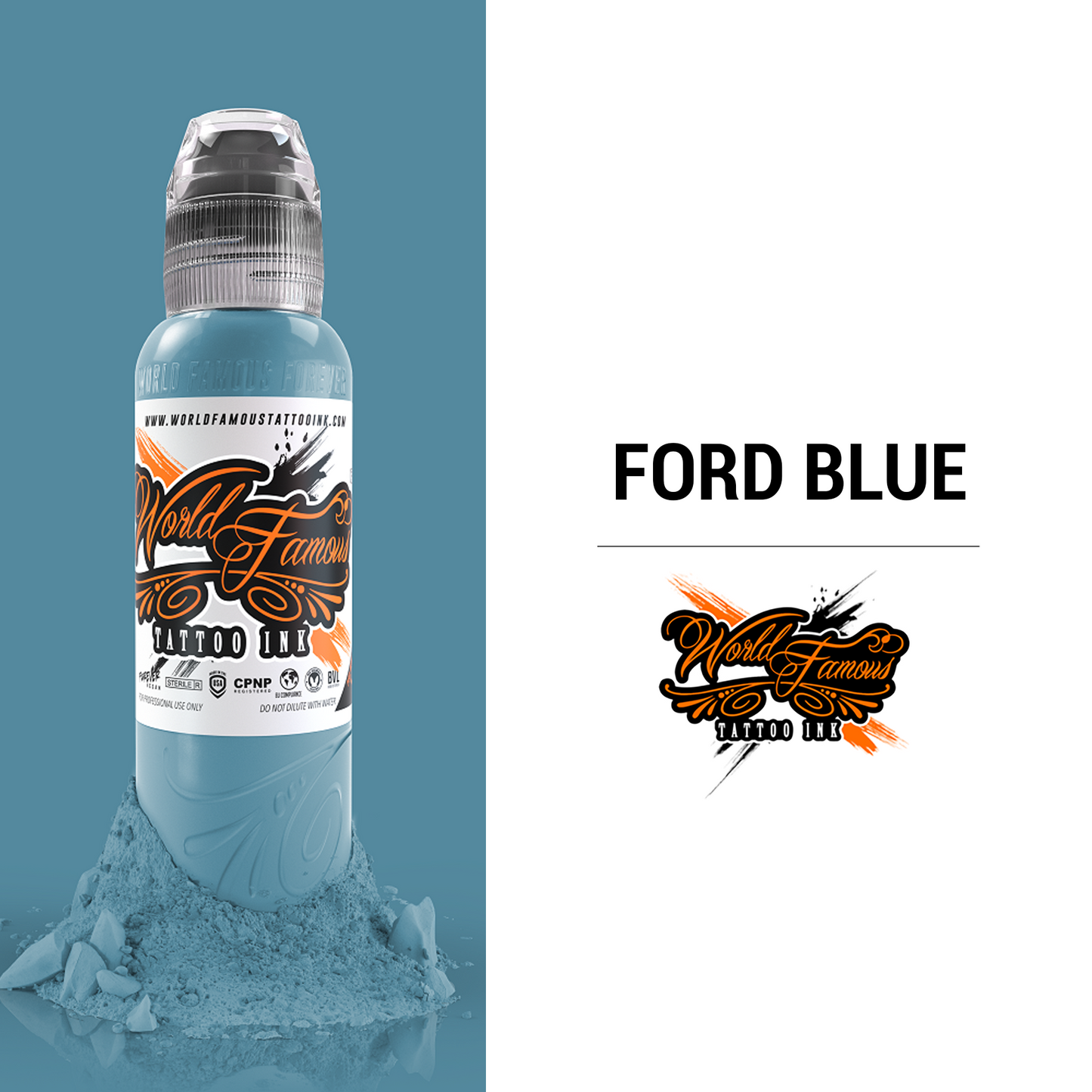 Ford Blue - World Famous Tattoo Ink - Darklab Tattoo Supplies