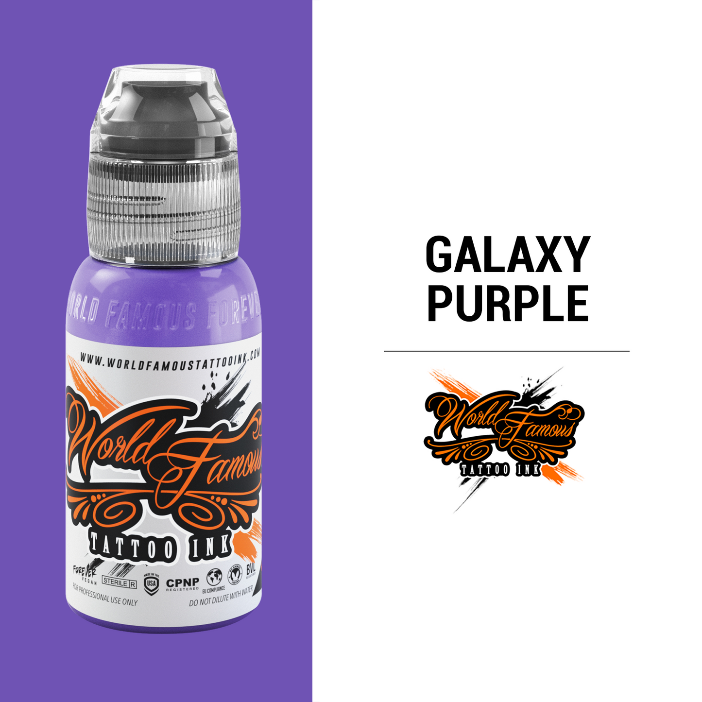 Galaxy Purple | World Famous Tattoo Ink - Darklab Tattoo Supplies