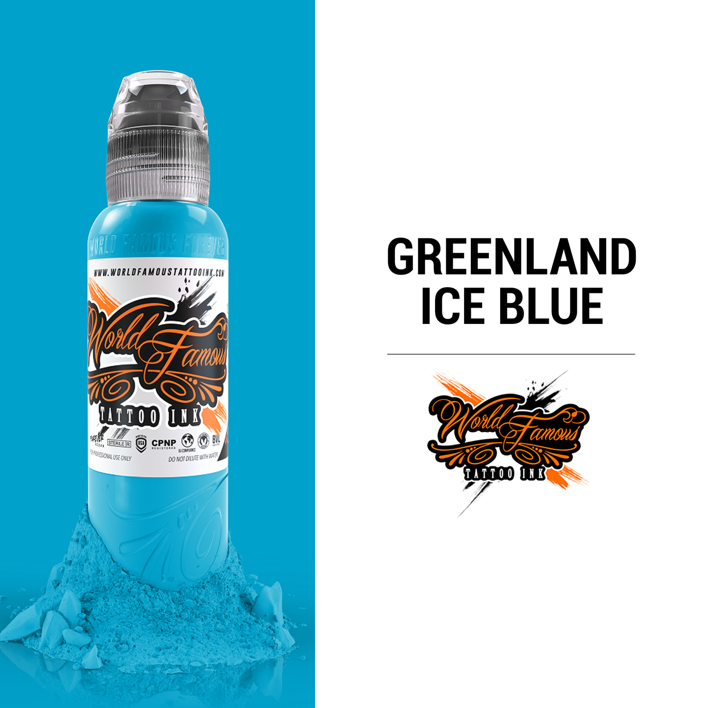 Greenland Ice Blue | World Famous Tattoo Ink - Darklab Tattoo Supplies