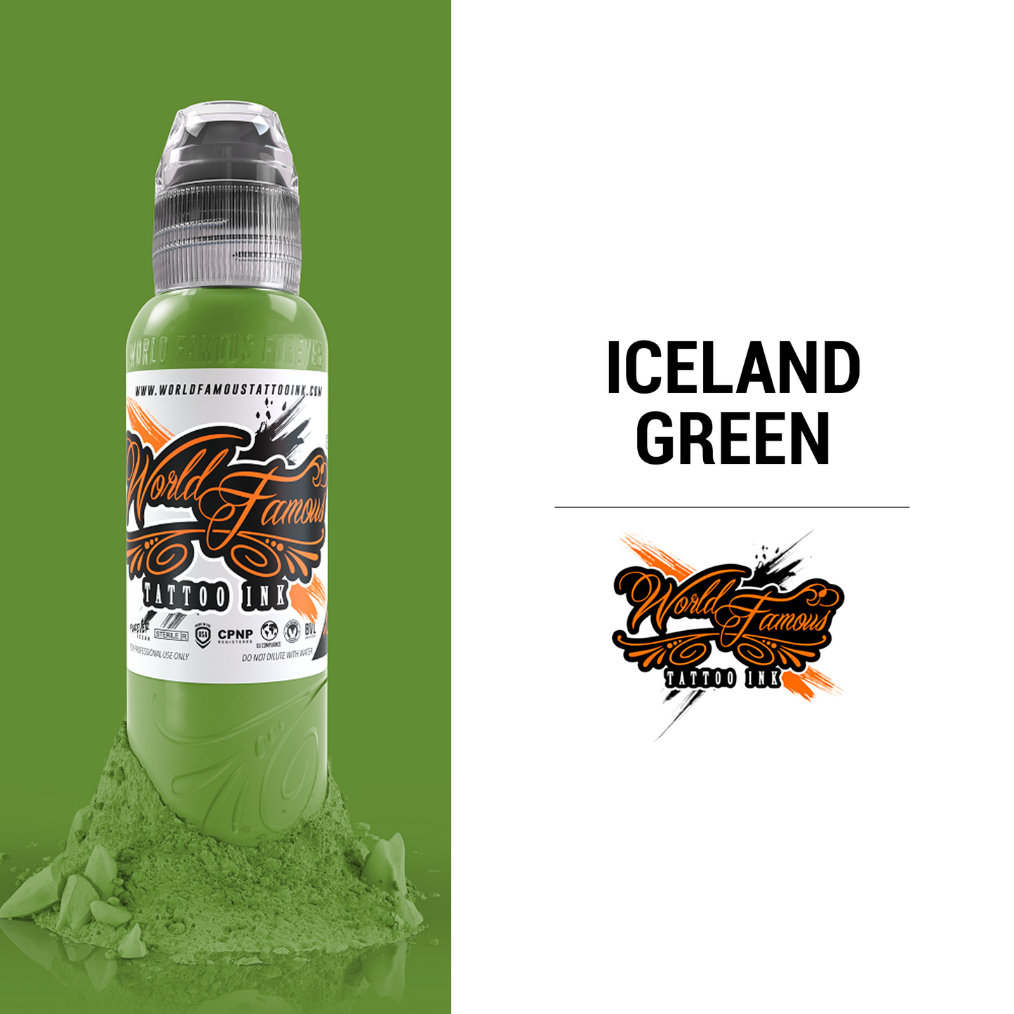 Iceland Green | World Famous Tattoo Ink - Darklab Tattoo Supplies