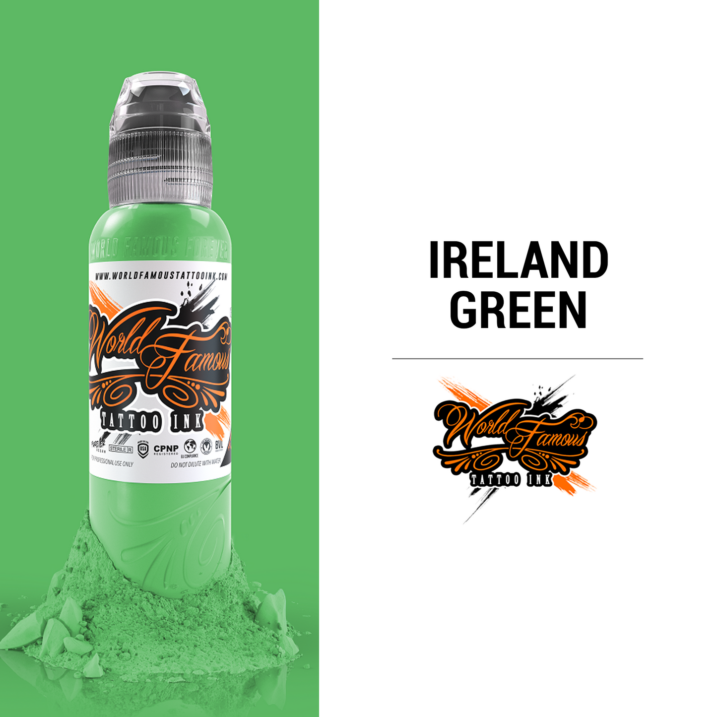 Ireland Green | World Famous Tattoo Ink - Darklab Tattoo Supplies