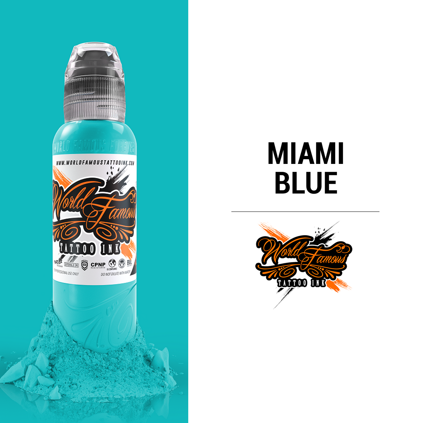 Miami Blue | World Famous Tattoo Ink - Darklab Tattoo Supplies