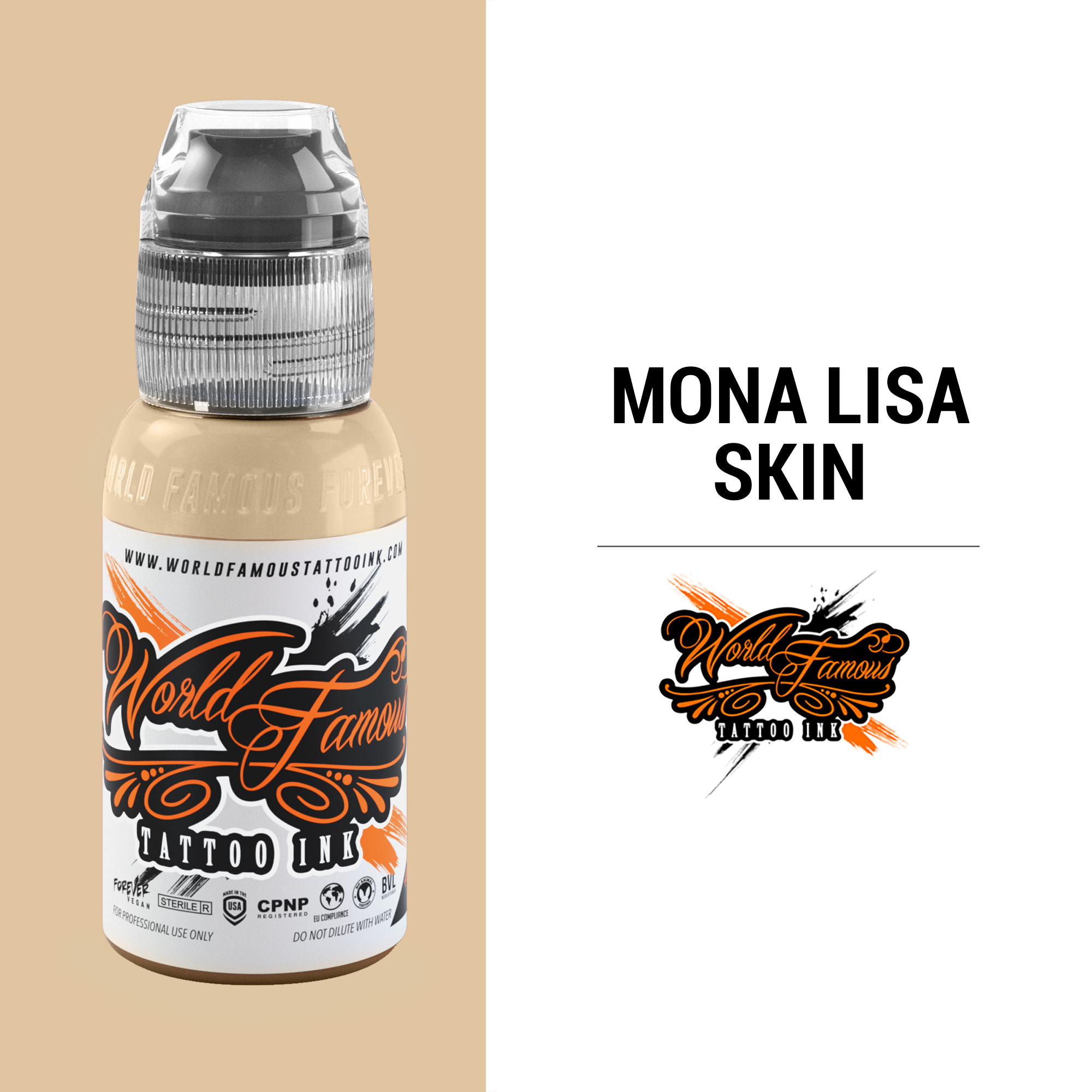 Mona Lisa Skin | World Famous Tattoo Ink – Darklab Tattoo Supplies
