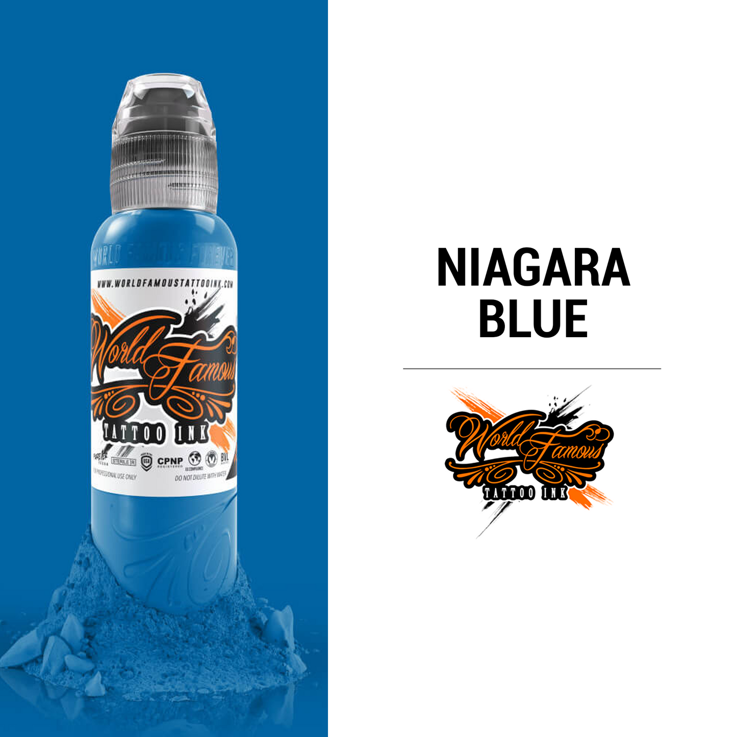 Niagara Blue | World Famous Tattoo Ink - Darklab Tattoo Supplies