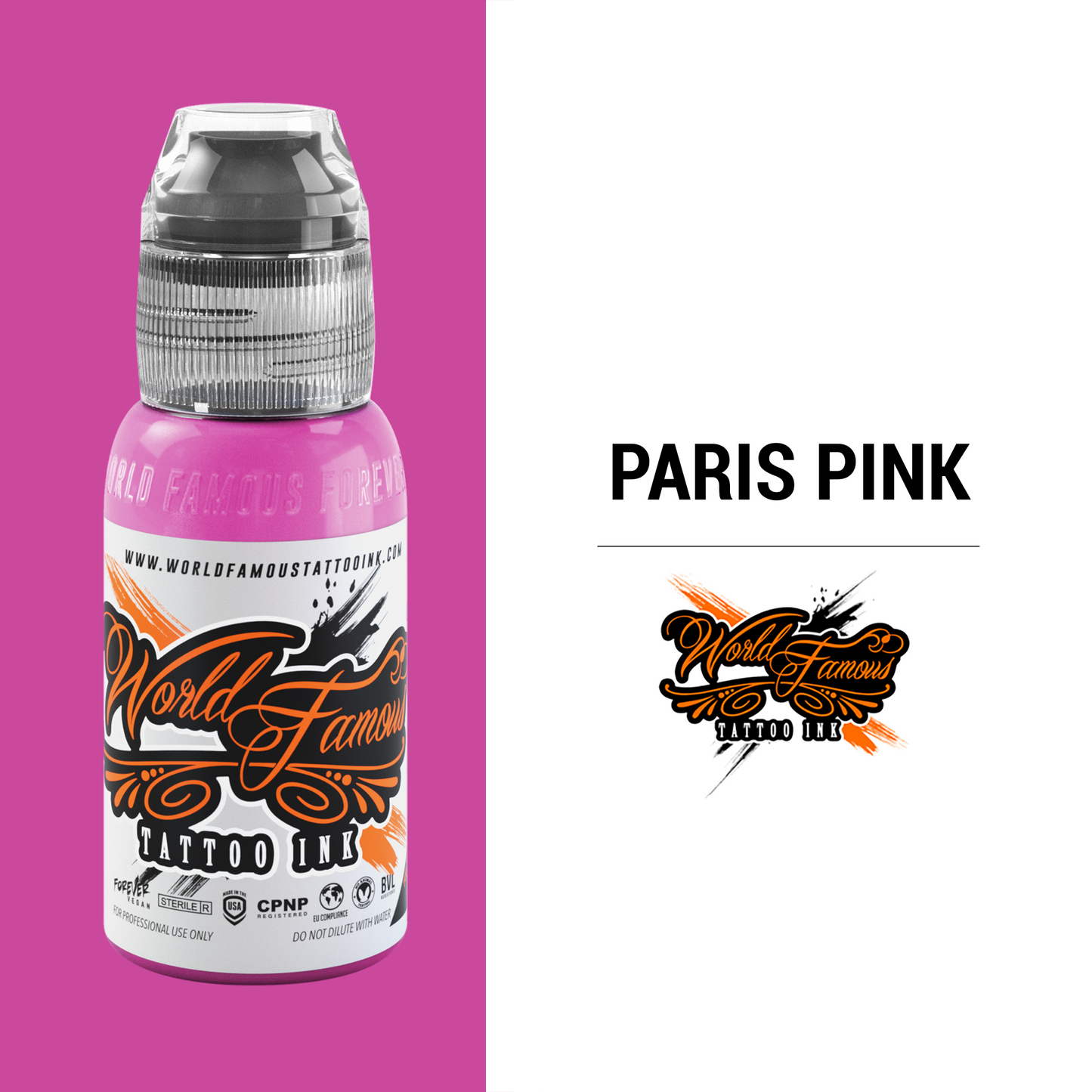 Paris Pink | World Famous Tattoo Ink - Darklab Tattoo Supplies
