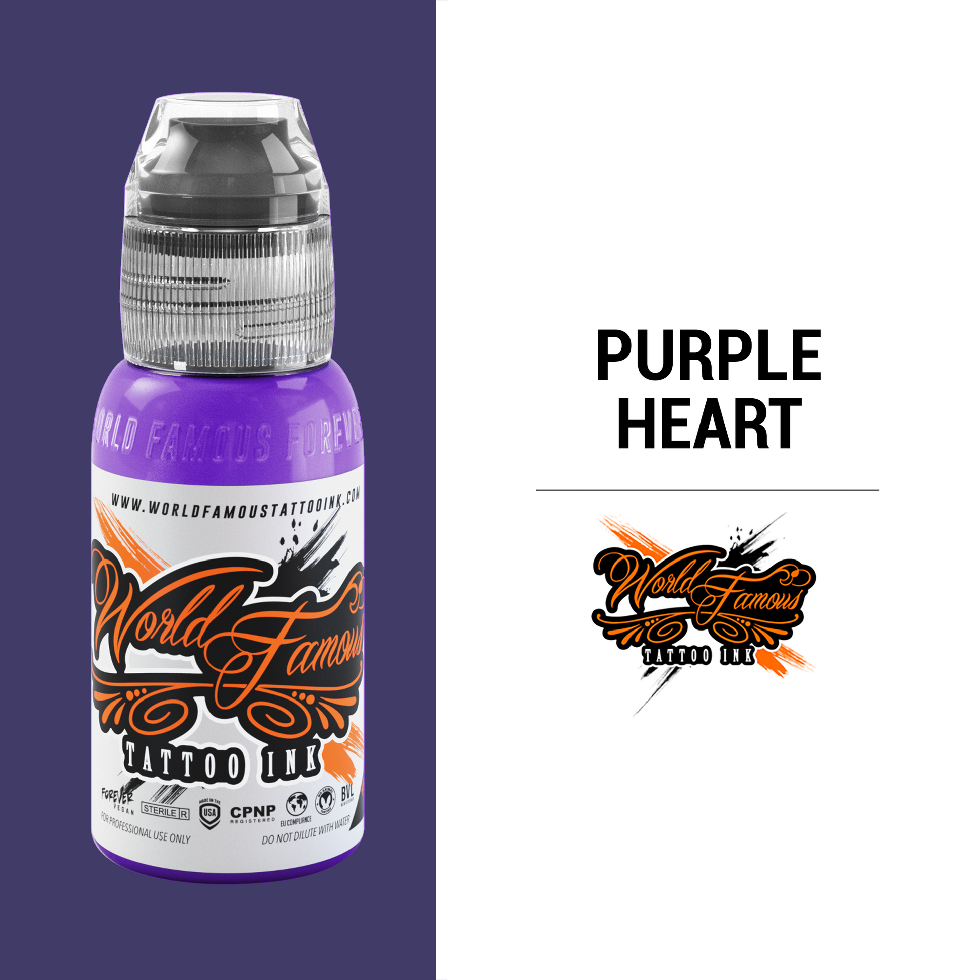 Purple Heart | World Famous Tattoo Ink - Darklab Tattoo SuppliesPurple Heart | World Famous Tattoo Ink