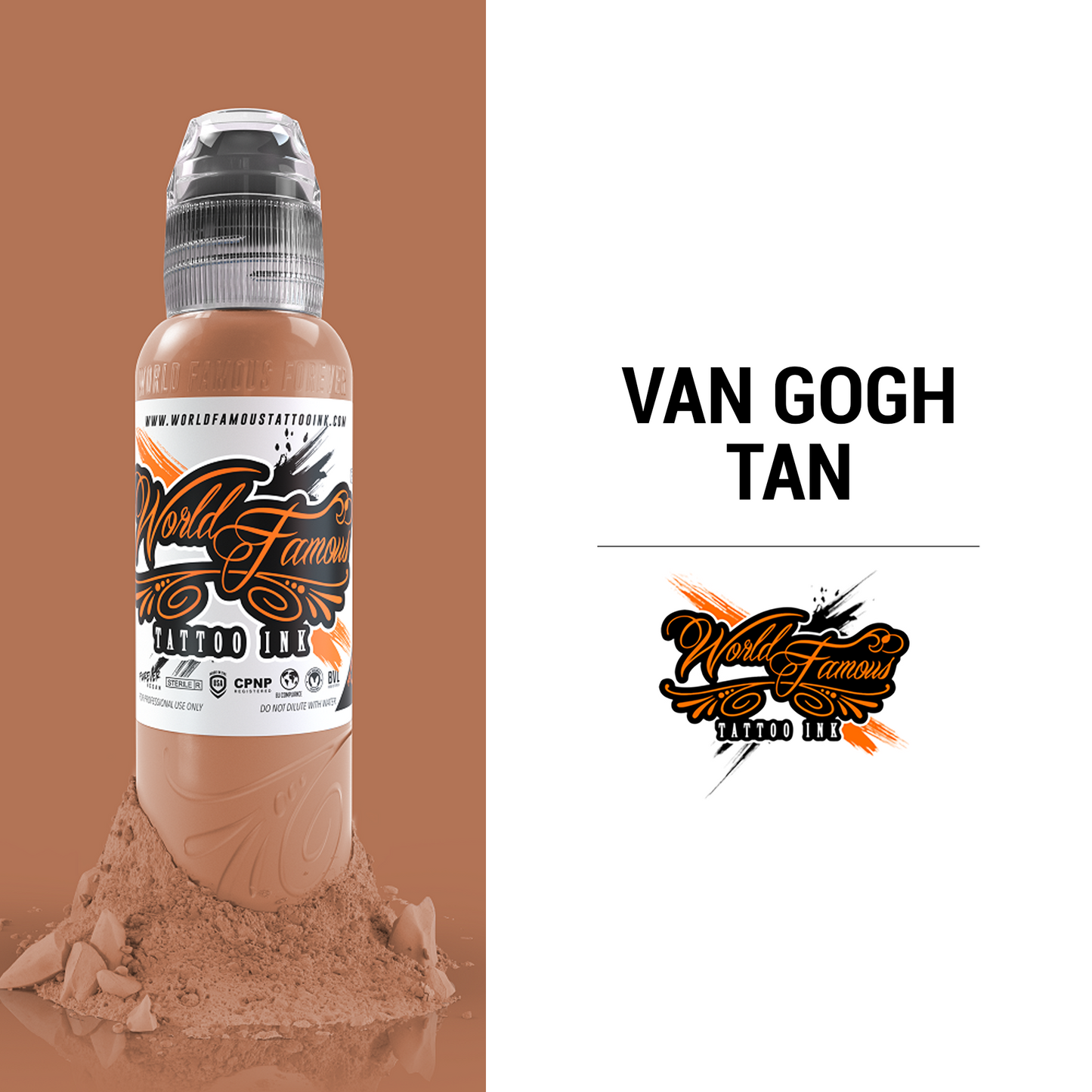Van Gogh Tan | World Famous Tattoo Ink - Darklab Tattoo Supplies