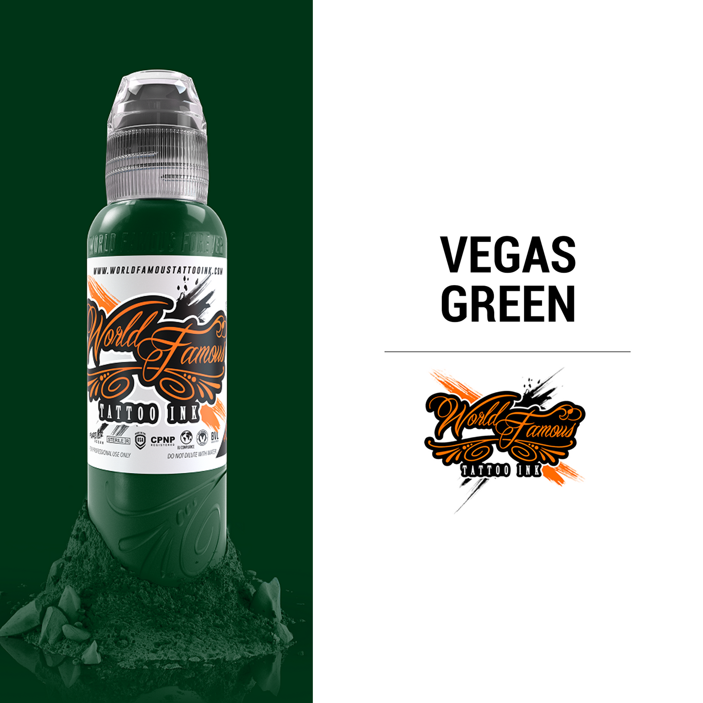Vegas Green | World Famous Tattoo Ink - Darklab Tattoo Supplies