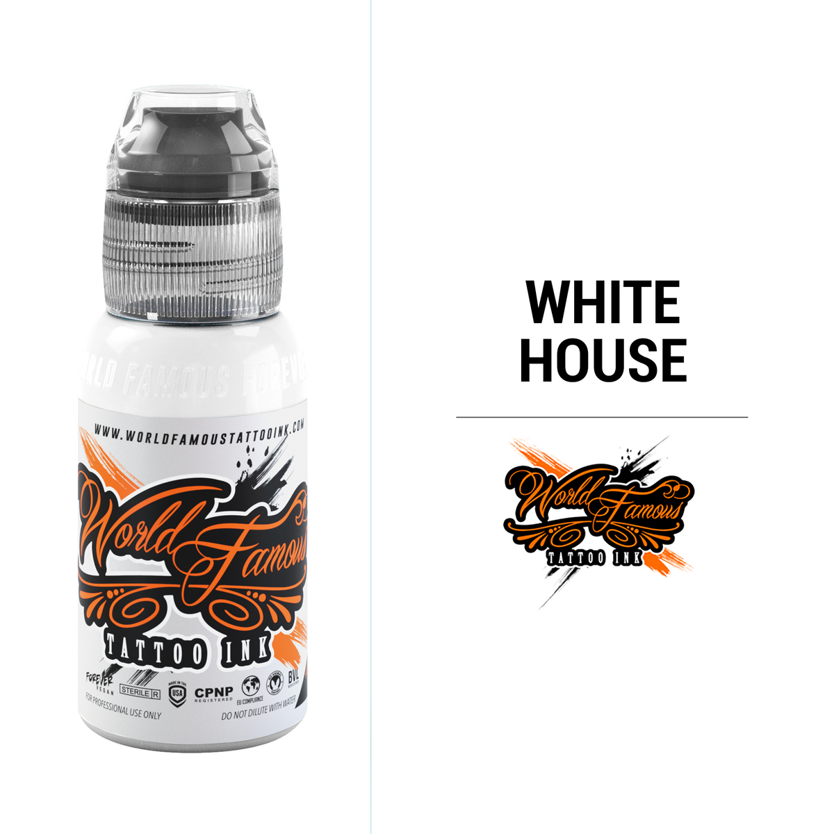 White House | World Famous Tattoo Ink - Darklab Tattoo Supplies