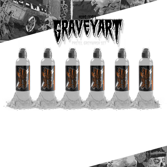 Nuno Feio Pastel Greywash Set | World Famous Tattoo Ink