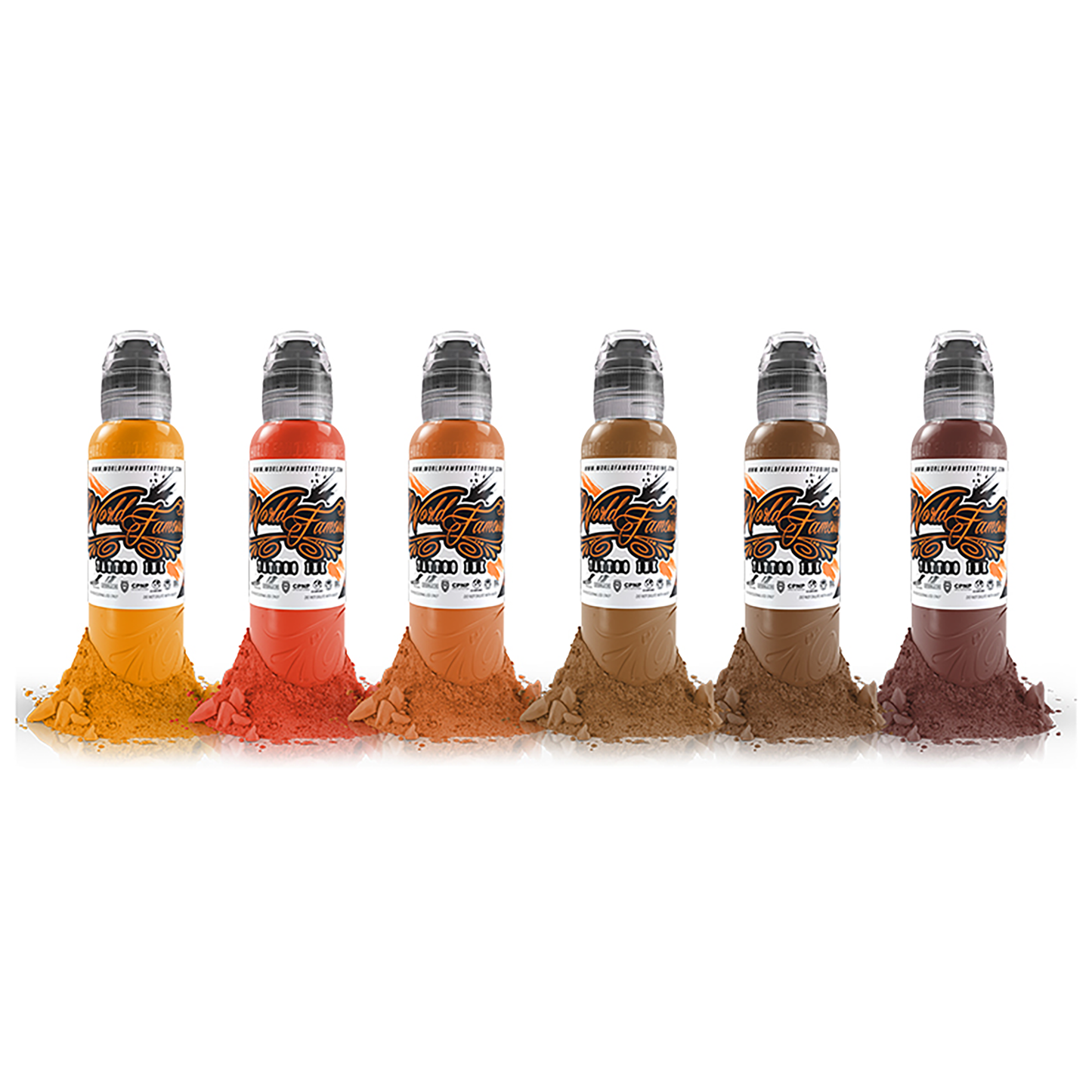 Mak's Bricktone Set | World Famous Tattoo Ink - Darklab Tattoo Supplies