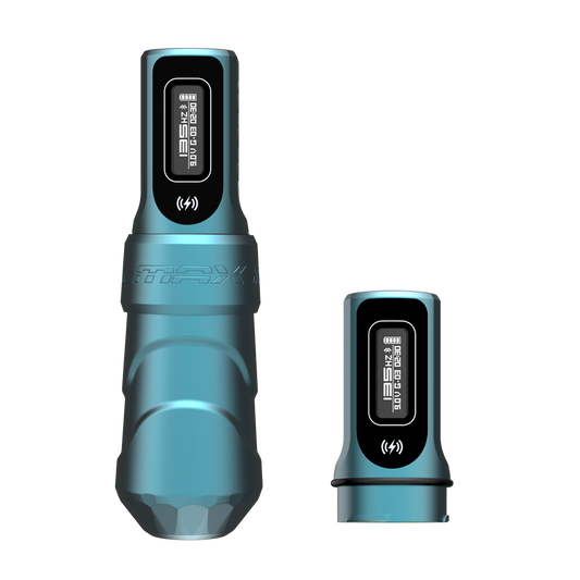 Flux Max Tattoo Machine with 2 PowerBolt 2.0: Artist Color of the Year - Tidal Flux Max Tattoo Machine with 2 PowerBolt 2.0: Artist Color of the Year - Tidal