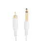 Darklab 6’ Straight RCA Cable — White - Darklab Tattoo SuppliesDarklab 6’ Straight RCA Cable — White