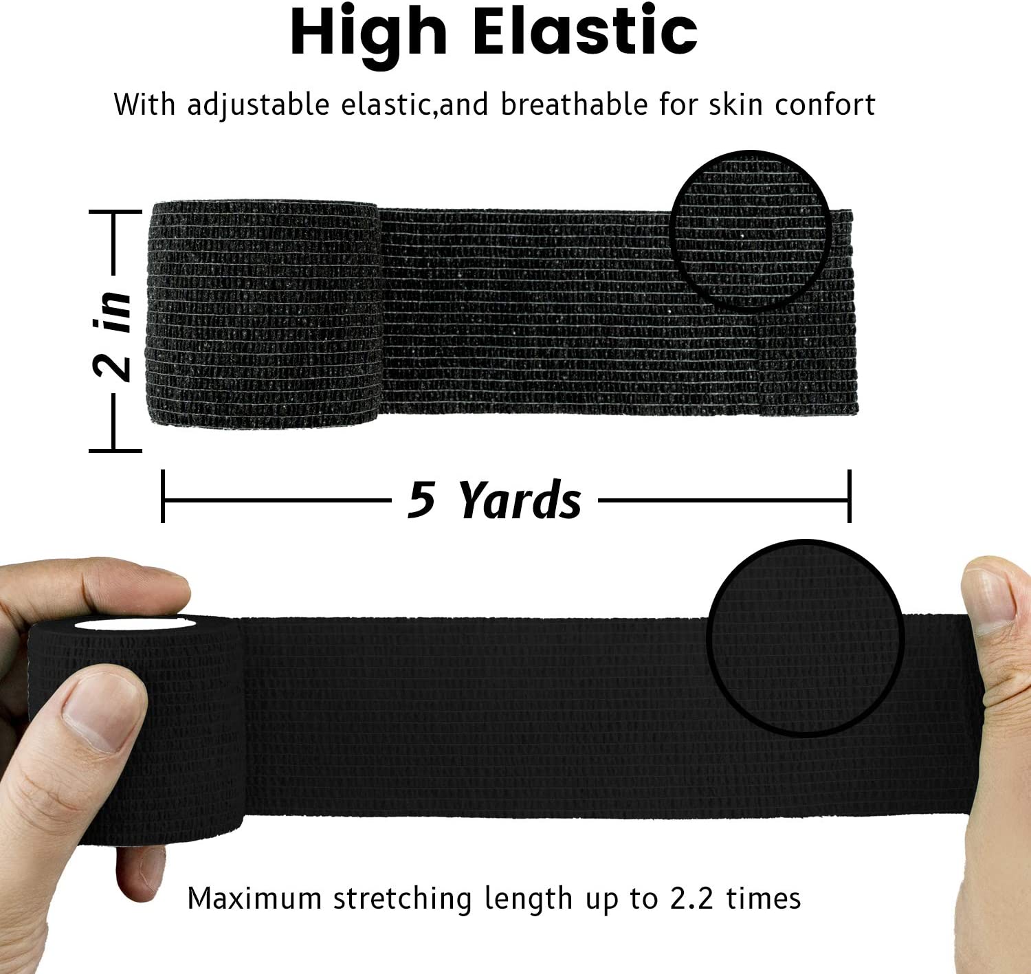 Saferly 1” Medical Cohesive Wrap — Case of 30