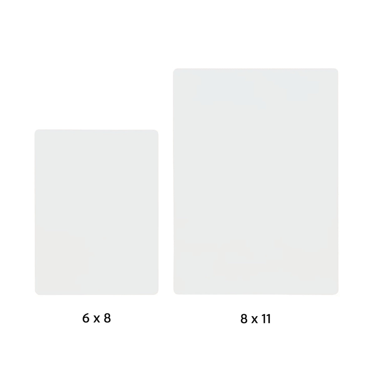 Flat Clear Canvas — Pick Size — Single or PackFlat Clear Canvas — Pick Size — Single or Pack