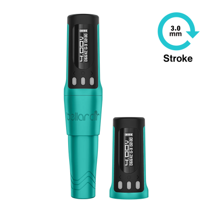 Bellar Air Microbeau Blue + 2 Battery Packs - Darklab Tattoo SuppliesBellar Air Microbeau Blue + 2 Battery Packs