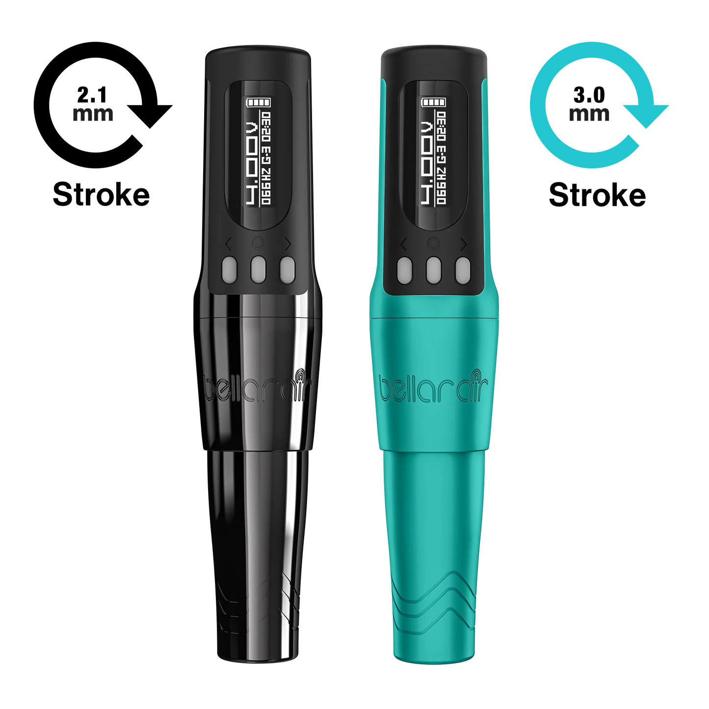 Bellar Air Stealth 2.1mm & Microbeau Blue 3.0mm