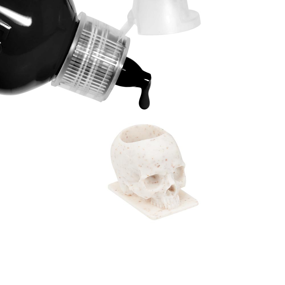 Saferly Skull Ink Caps — Size #16 (Large) — Bag of 200 - Darklab Tattoo Supplies