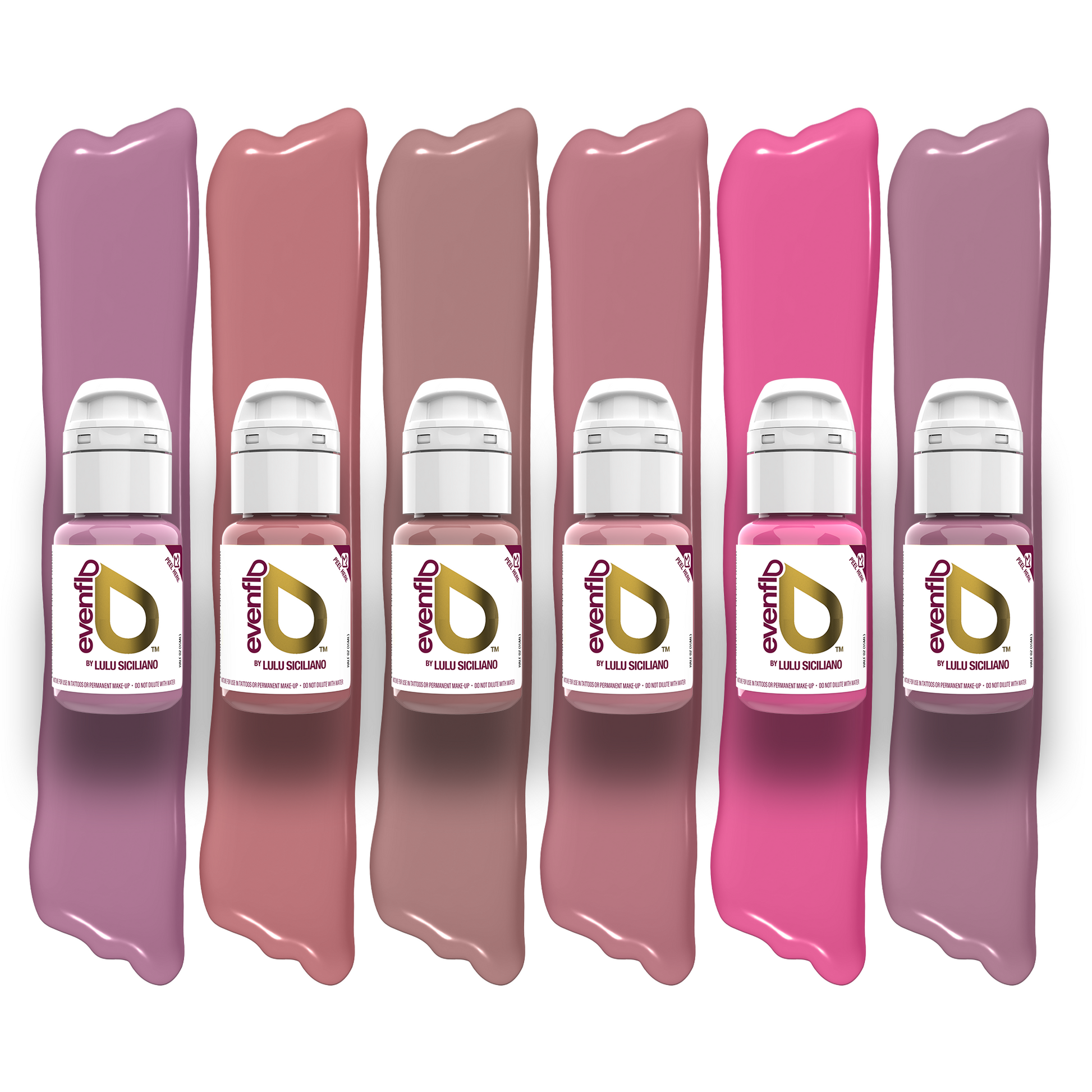 evenflo lip color chart Evenflo True Lips Set of 6 – Darklab Tattoo Supplies