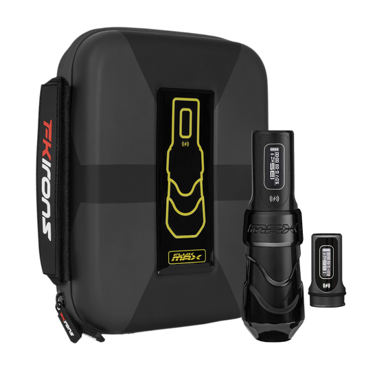 Flux Max Stealth + 2 PowerBolts II - Darklab Tattoo Supplies Flux Max Stealth + 2 PowerBolts II