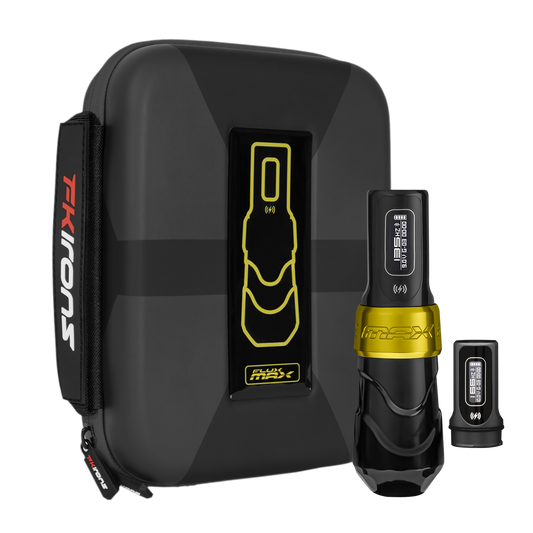 Flux Max Gold + 2 PowerBolts II - Darklab Tattoo Supplies Flux Max Gold + 2 PowerBolts II