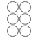 Flux body O-Rings - 6 Pack