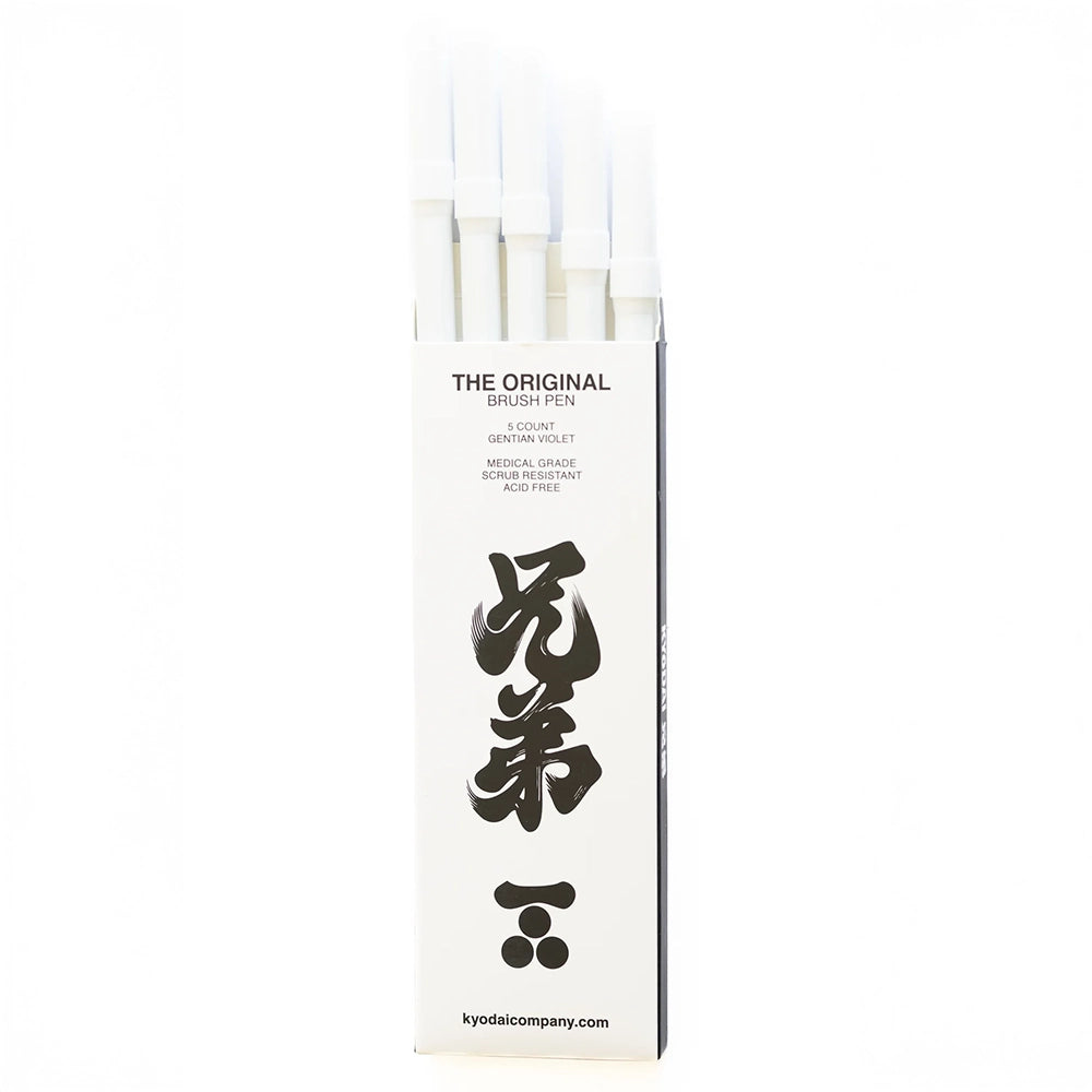 Kyōdai Soft-Tip Brush Pens — Pack of 5 Gentian Violet