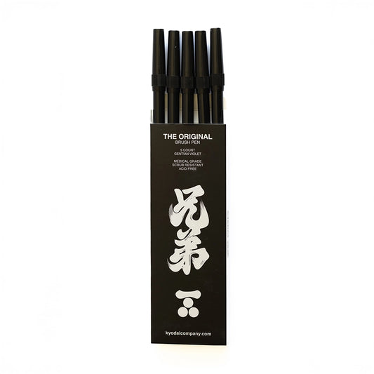 Kyōdai Flex-Tip Brush Pens — Pack of 5 Gentian Violet Kyōdai Flex-Tip Brush Pens — Pack of 5