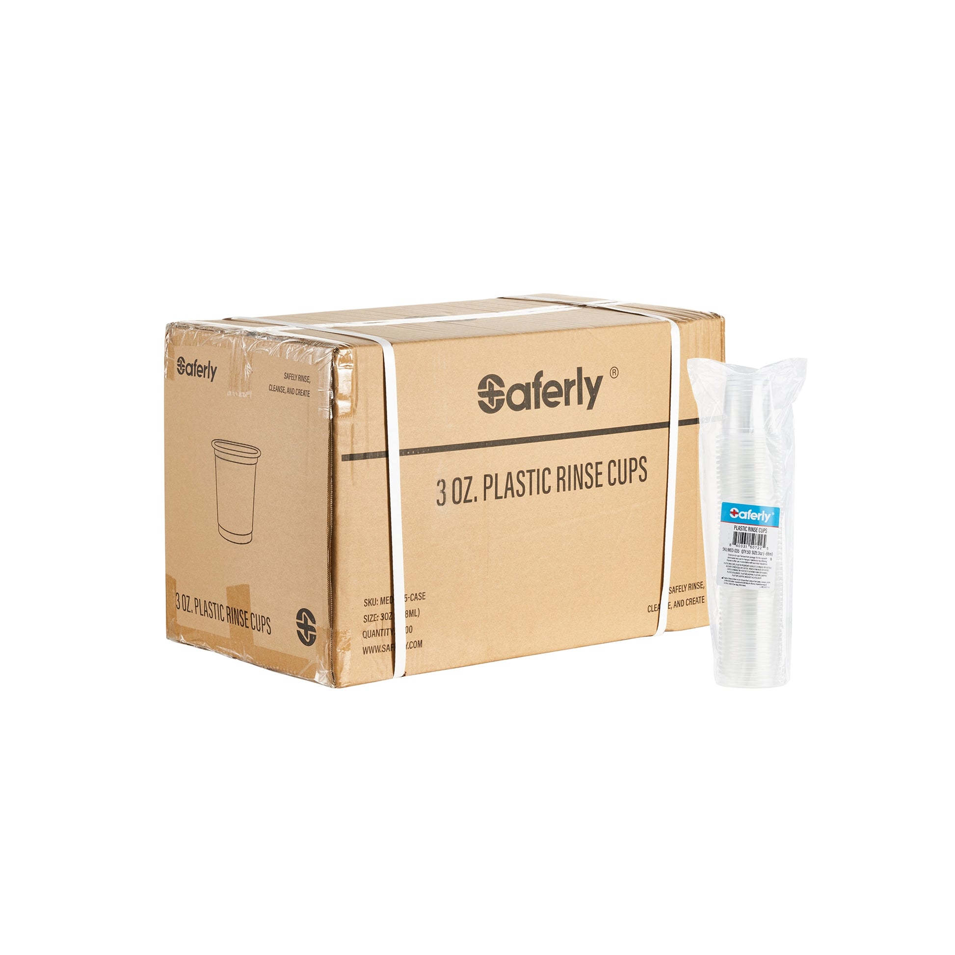 Saferly Disposable Plastic Rinse Cups – Pick Size