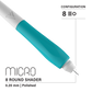 Vertix Micro Microblade - Round Shader Blade - Pack of 10 Microblades
