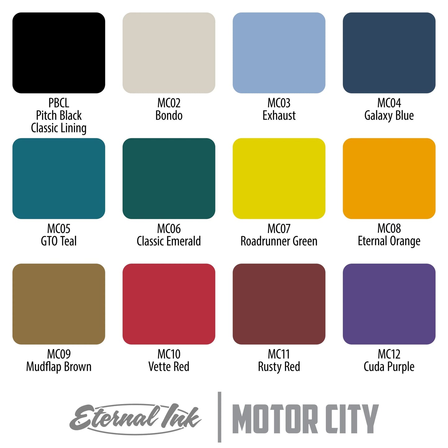 Eternal Ink Motor City Ink Set