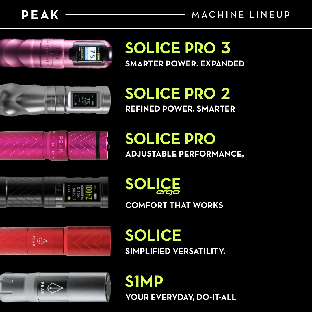 Peak Solice Pro 3 Wireless Machine - Darklab Tattoo Supplies