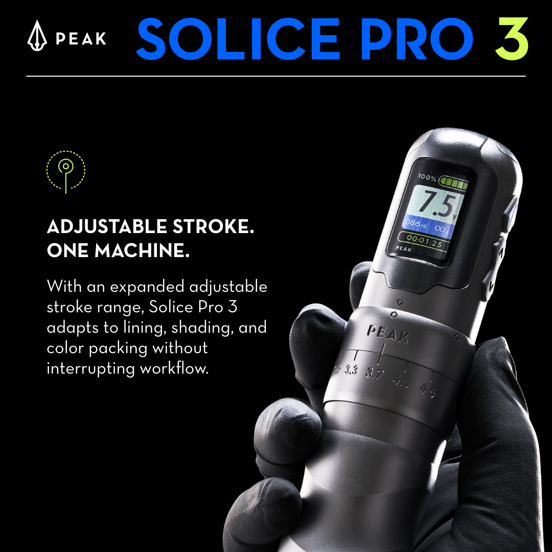 Peak Solice Pro 3 Wireless Machine - Darklab Tattoo Supplies