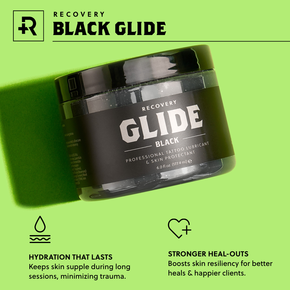 Recovery Black Tattoo Glide - Darklab Tattoo SuppliesRecovery Black Tattoo Glide