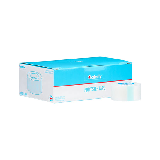Saferly Polyester Medical Tape — Case of 12 Rolls Saferly Polyester Medical Tape — Case of 12 Rolls
