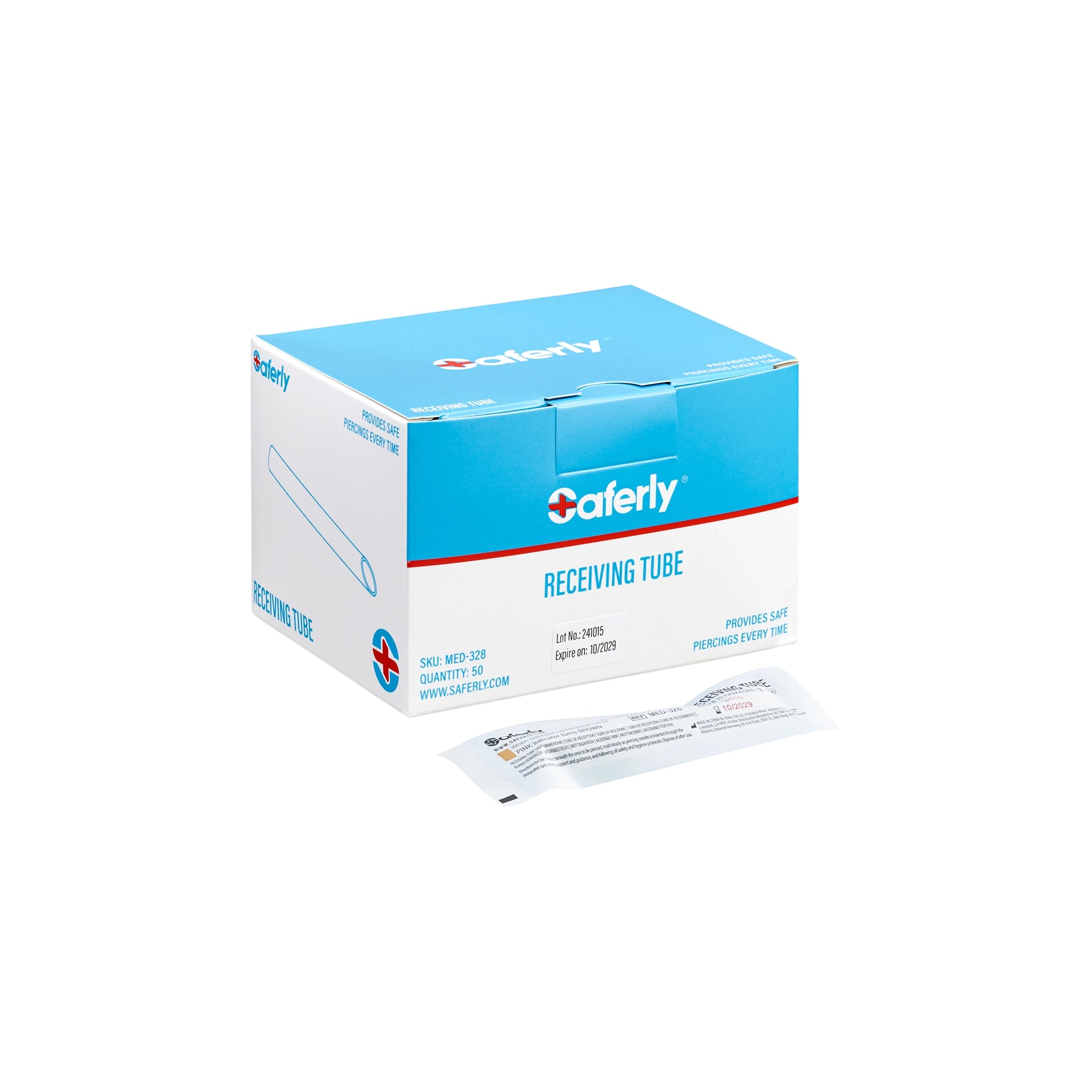 Saferly Plastic Disposable 0g Receiving Tubes — Box of 50Saferly Plastic Disposable 0g Receiving Tubes — Box of 50