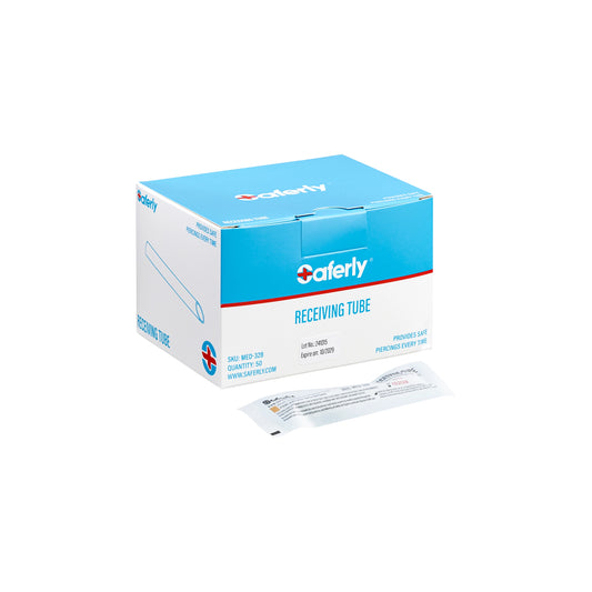 Saferly Plastic Disposable 0g Receiving Tubes — Box of 50 Saferly Plastic Disposable 0g Receiving Tubes — Box of 50